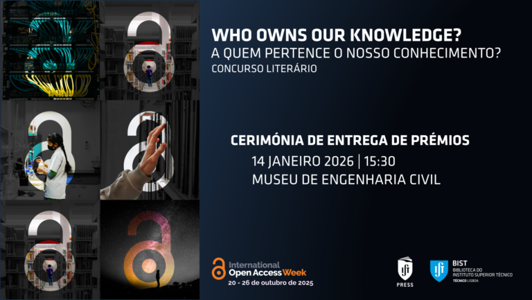 Cerimónia de entrega de prémios do concurso literário “Who Owns Our Knowledge”