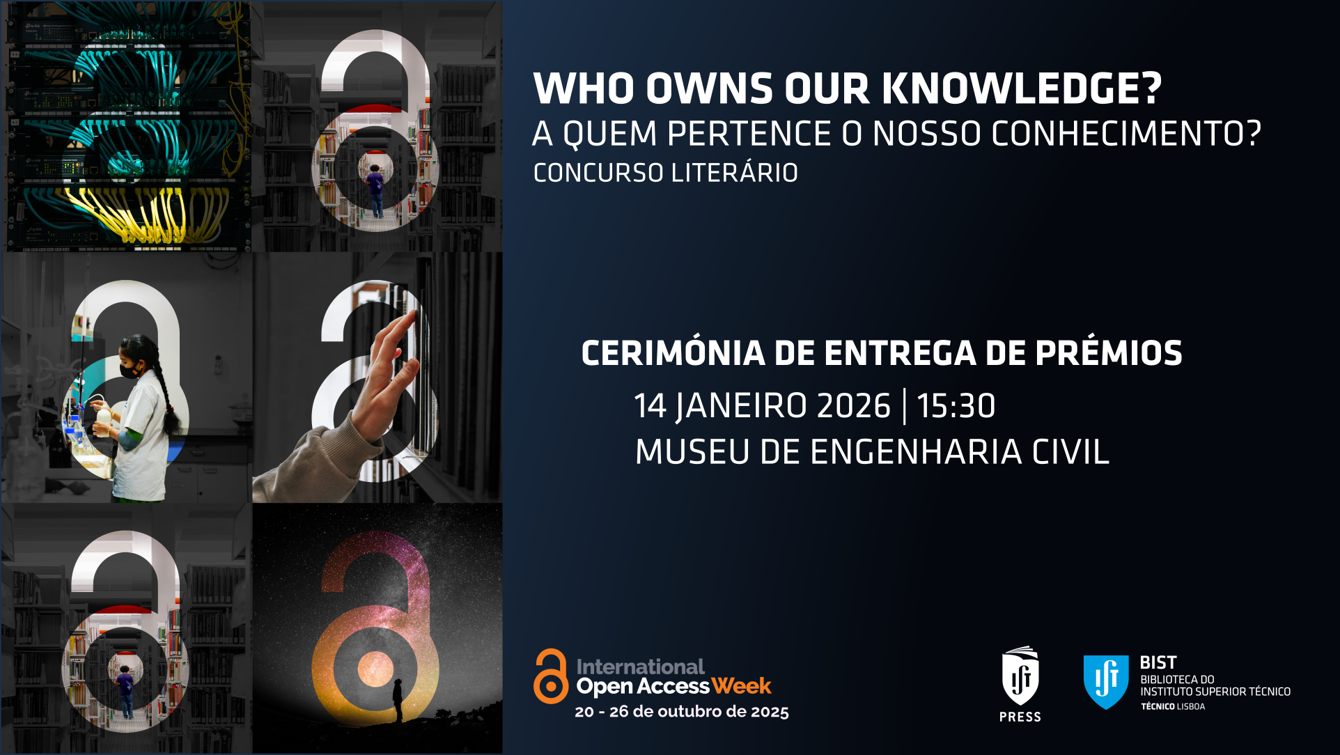 Cerimónia de entrega de prémios do concurso literário “Who Owns Our Knowledge”